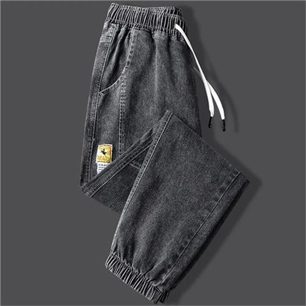 Men's jeans Winter Fleece Jeans Thick Warm Denim Pants Men Streetwear Black Joggers Harem Jean Trousers cargo pants men clothing