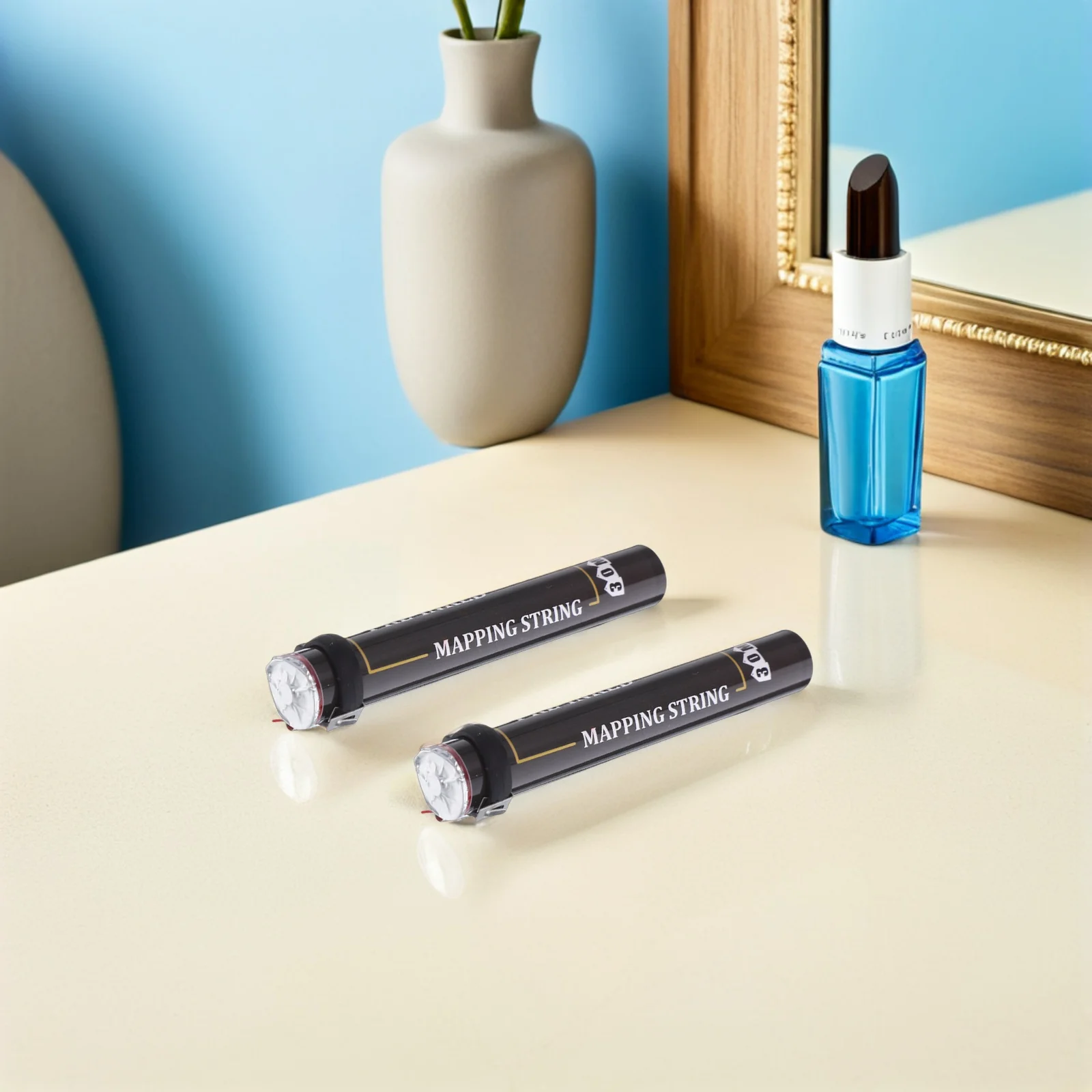 

2 шт., струна для картирования бровей, 30 м, прозрачная трубка, точный измерительный инструмент для позиционирования бровей, инструмент для формирования татуировки бровей