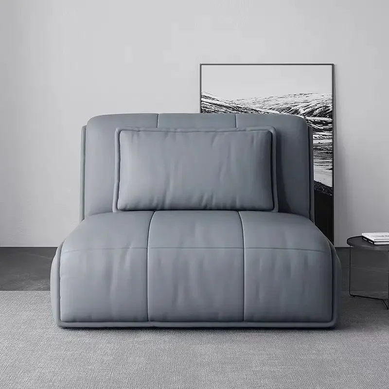 

Leather sofa multi-functional all-inclusive soft sofa simple small apartment electric retractable sofa bed folding bed