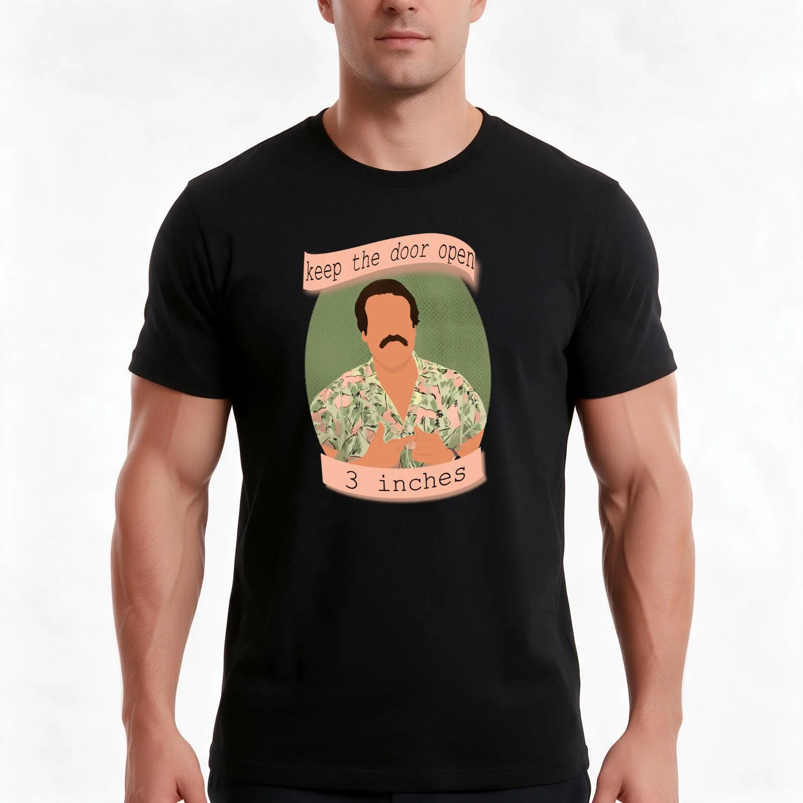 Jim Hopper T-Shirt, Summer Casual Cotton Tee, Oversized Streetwear Tops, Vintage Graphic Print, Loose Fit Short Sleeve