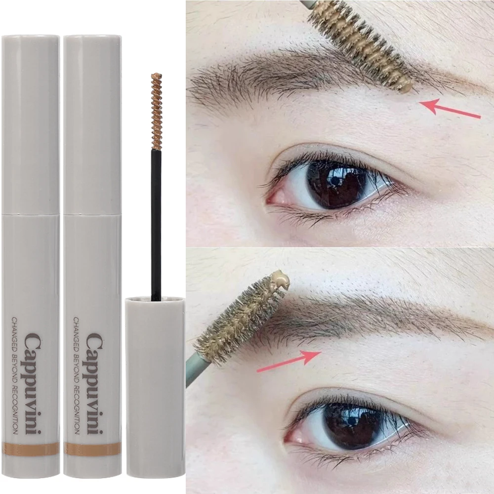 Natural Eyebrow Tinting Cream 3D Smudge-proof Coffee Brown Color Brow Dye Waterproof  Enhancer Brow-setting Gel Mascara Makeup