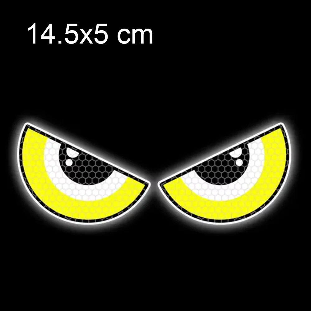 ملصقات جسم الدراجة النارية، ملصق تزيين لرأس الدراجة الكهربائية، عيون الشيطان، جو الهالوين، ملصق عالمي لدراجة نارية السيارة #4