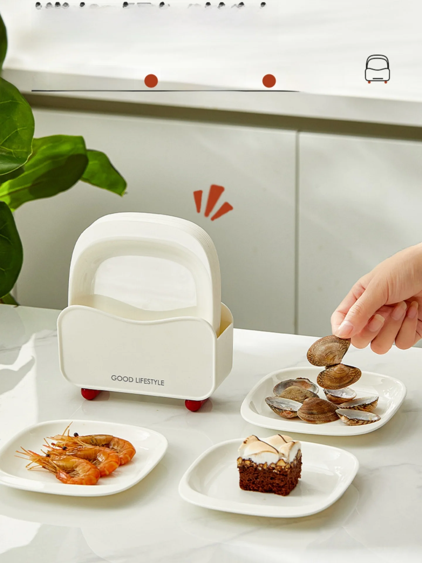 

Пластиковая тарелка для обесчета костей, прямоугольный домашний обеденный стол, маленькая тарелка для отходов Di с основанием для микроволновой печи Se