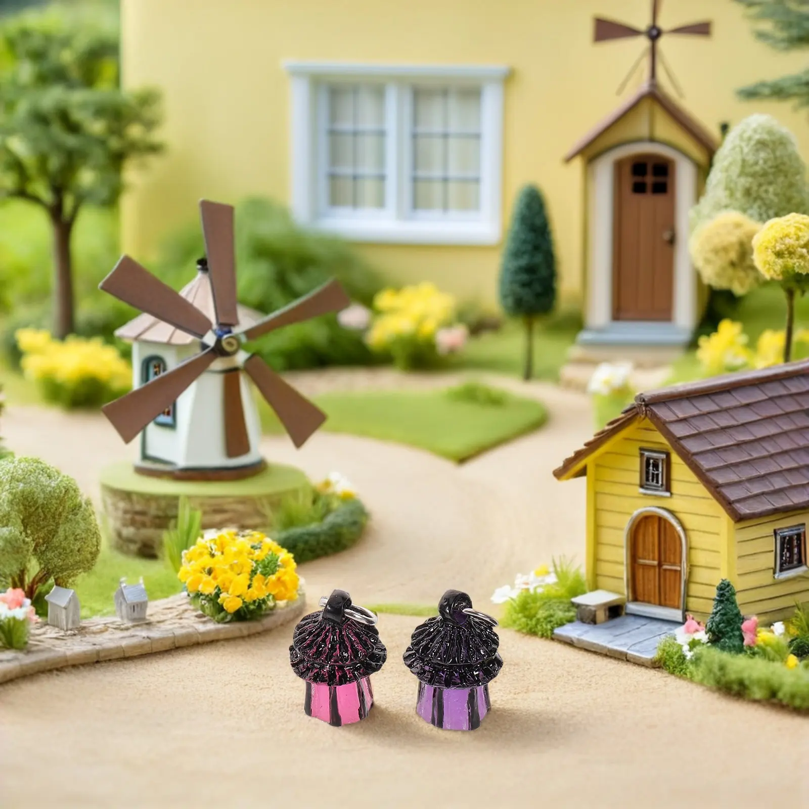 

14Pcs Night Glow Lights Mini Garden Ornaments Luminous Resin Tiny Lamps Fairy Garden Micro Landscape Decoration Christmas