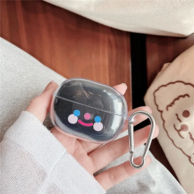 Funny For Smiley Flower Soft Silicone Earphone Case For Xiaomi For Redmi Buds 3 Lite Astronaut Transparent Headphone Protection