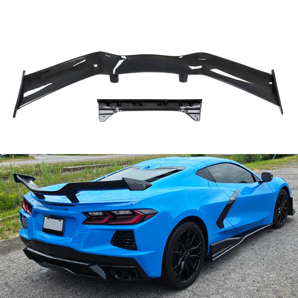 

Задний спойлер из карбона в стиле Z06 для Corvette C8 (2020 г. и новее), на крышку багажника