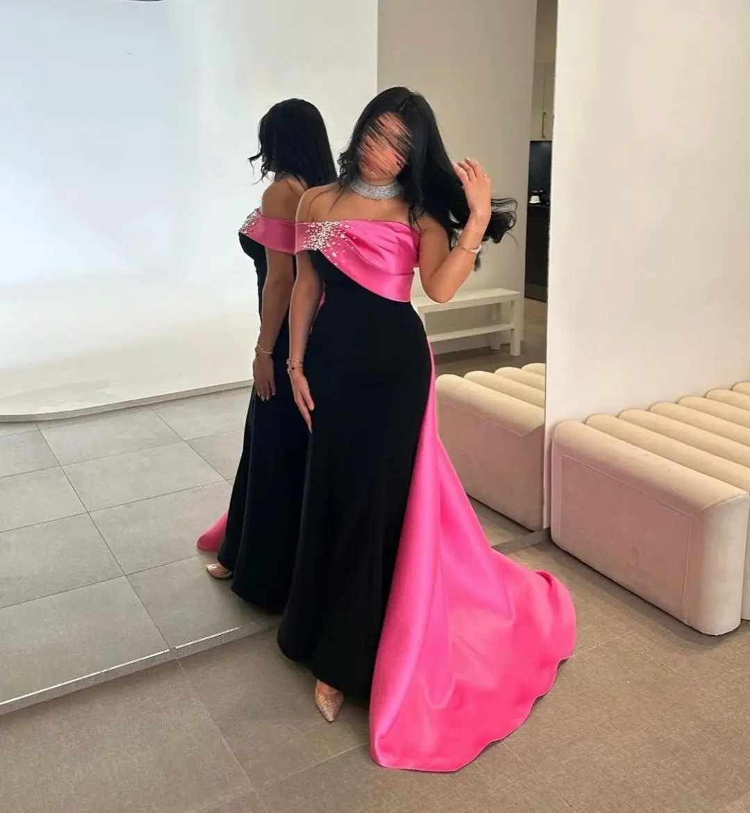 

Vintage Mermaid Prom Dresses Sleeveless Beadings Off The Shoulder Ankle Length Evening Dresses Party Gowns