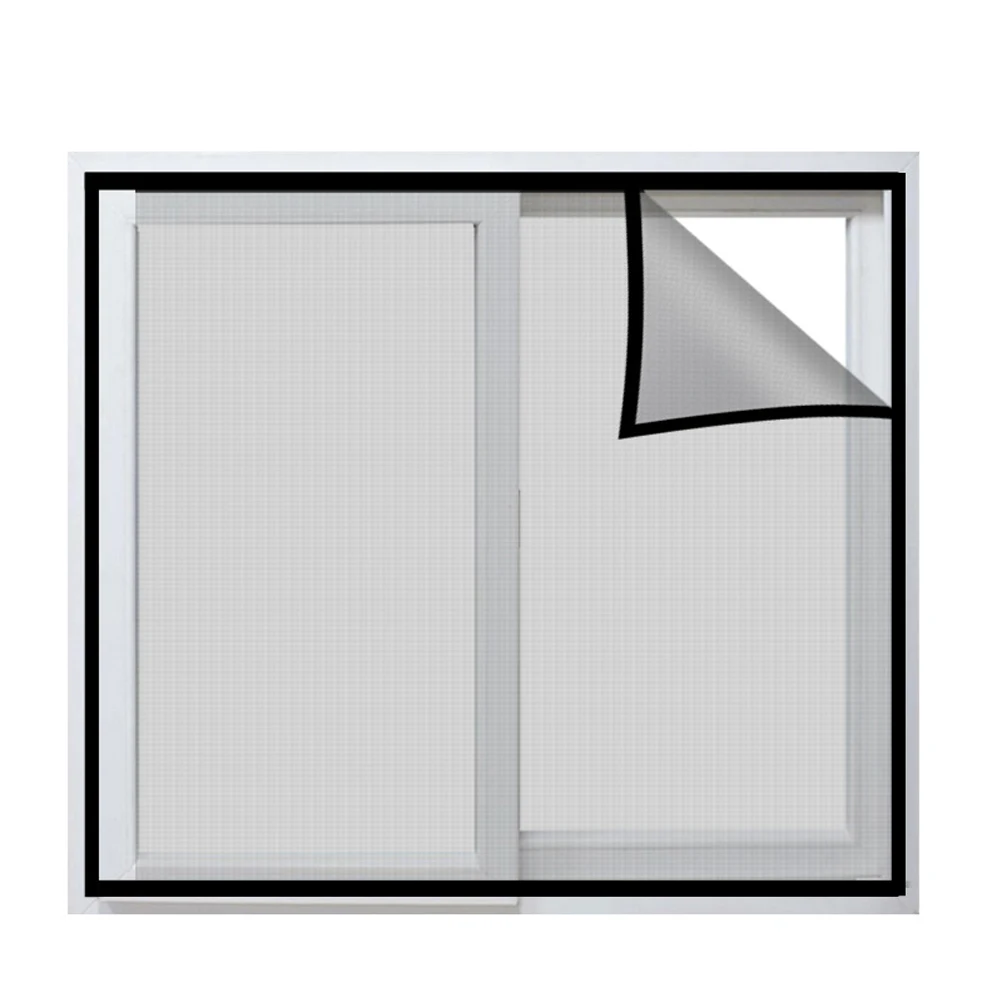 

Premium Self-Adhesive Mosquito Window Screen Mesh Net 130X150Cm Removable Durable Insect Proof Glass Clip Compatible Window Mesh