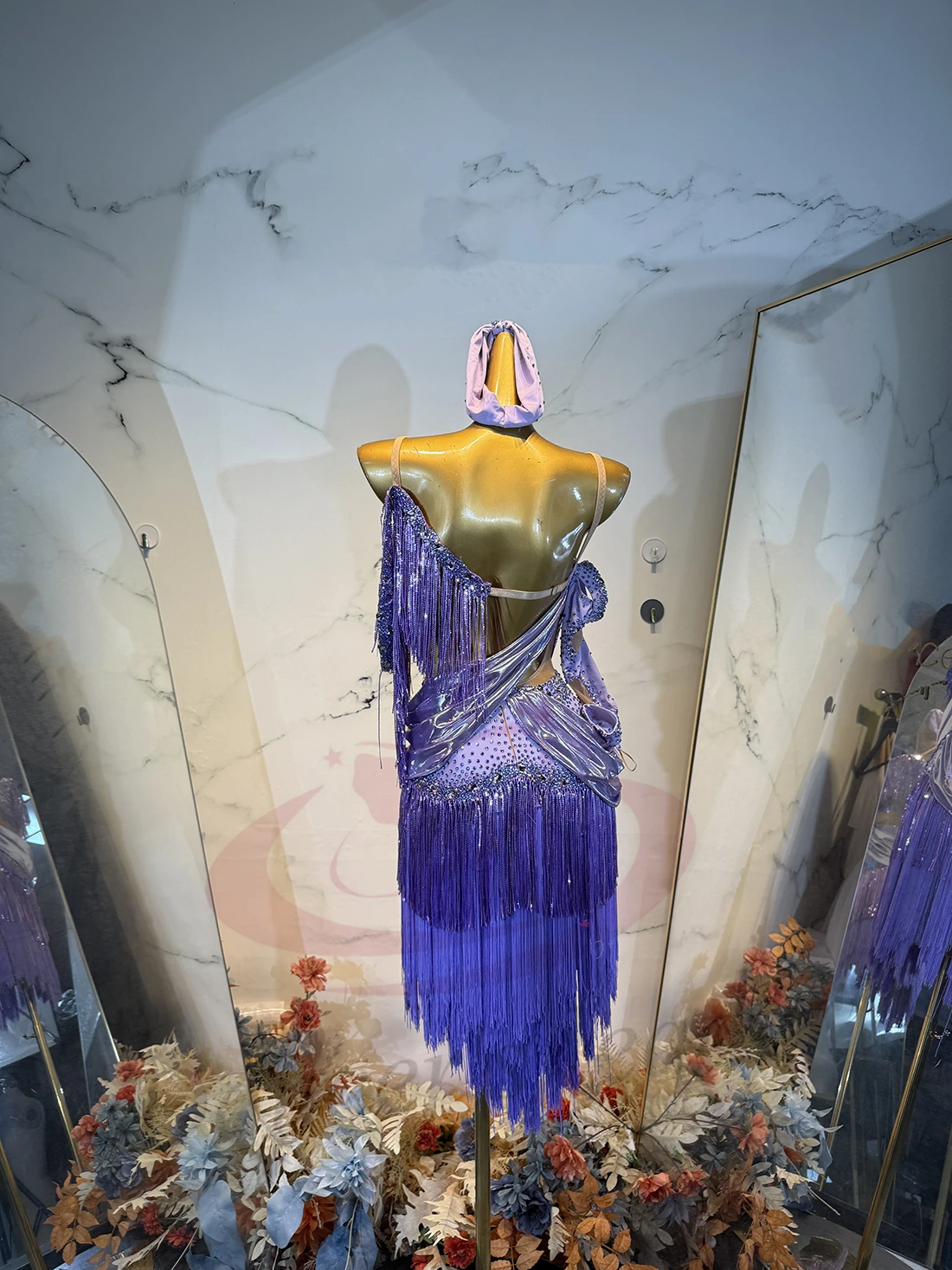 

Танцевальное платье для латиноамериканских танцев (танго, самба) с бахромой и стразами AB, индивидуальный пошив, цветное, фиолетовое, для взрослых и детей