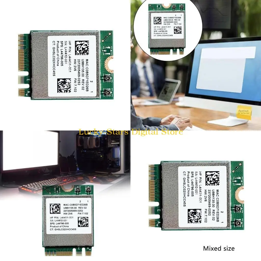

T3EE RTL8822CE Wireless Card 2.4G-/5.0Ghz Wifi Wireless-AC Card Bluetooth5.0-compatible 1200Mbps Dual-Band