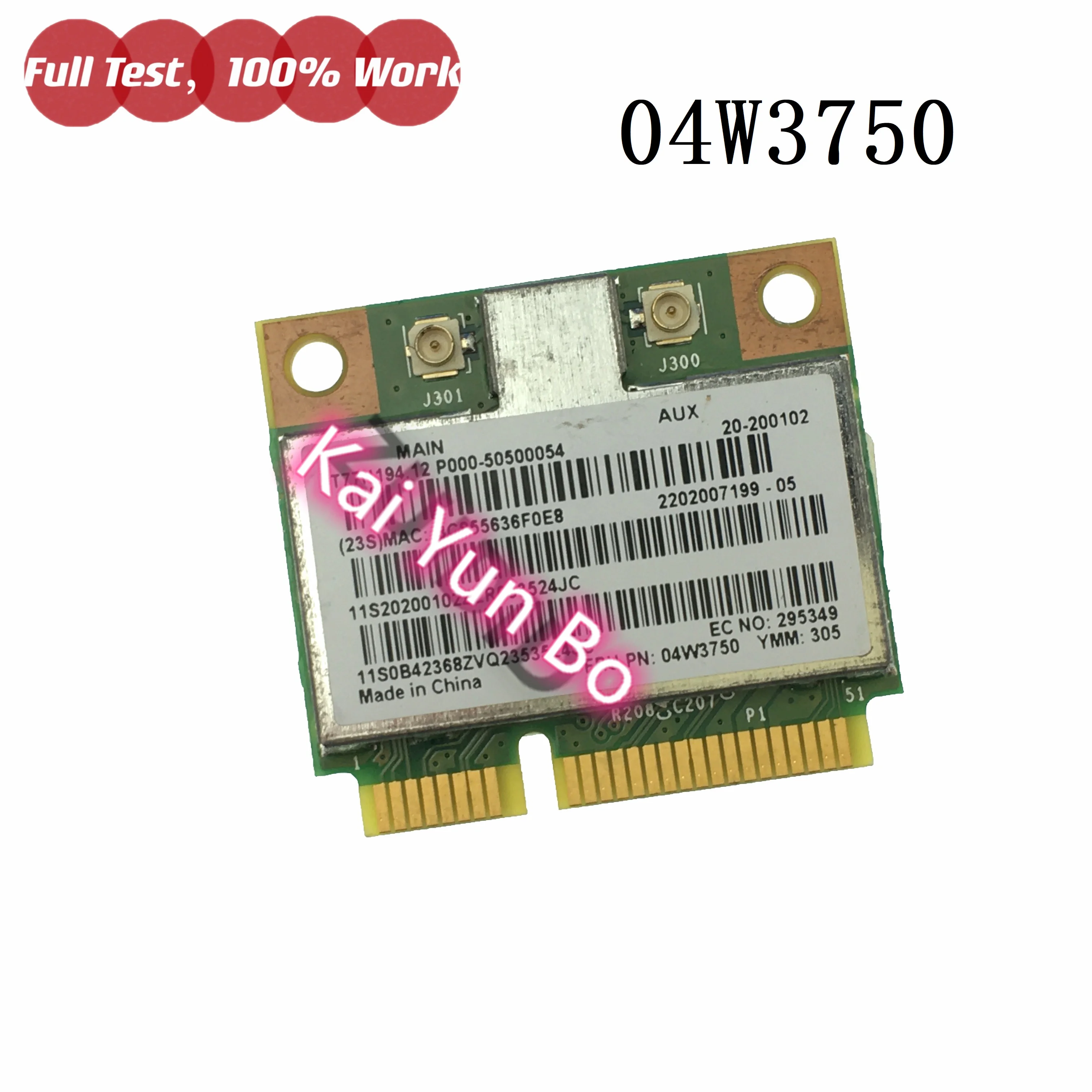 Беспроводная Wi-Fi карта для ноутбука Lenovo Ideapad S500 G700 S415 G505 Touch Mini PCI-E 11S20200102 04W3750