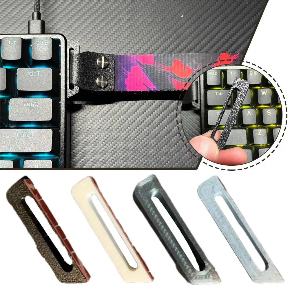 3D Printing Ribbon Buckle para DIY, Acessórios Teclado Mecânico, Printing Ribbon, 3D Tape, Pendant