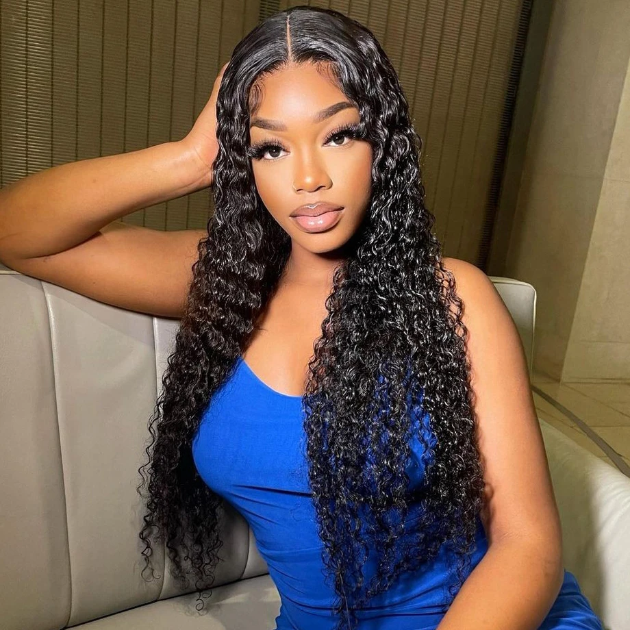 

40 Inch 13x4 Lace Frontal Human Hair Curly Wigs 13x6 Lace Front Human Hair Loose Wave Wig For Women Choice Deep Wave Wig on Sale