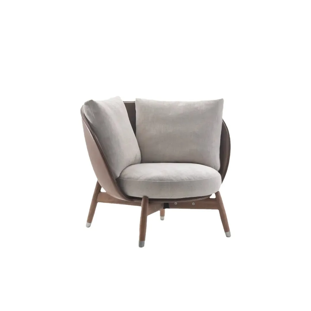 

Italian light luxury creative hotel clubhouse high balcony bedroom model room sales office single chair