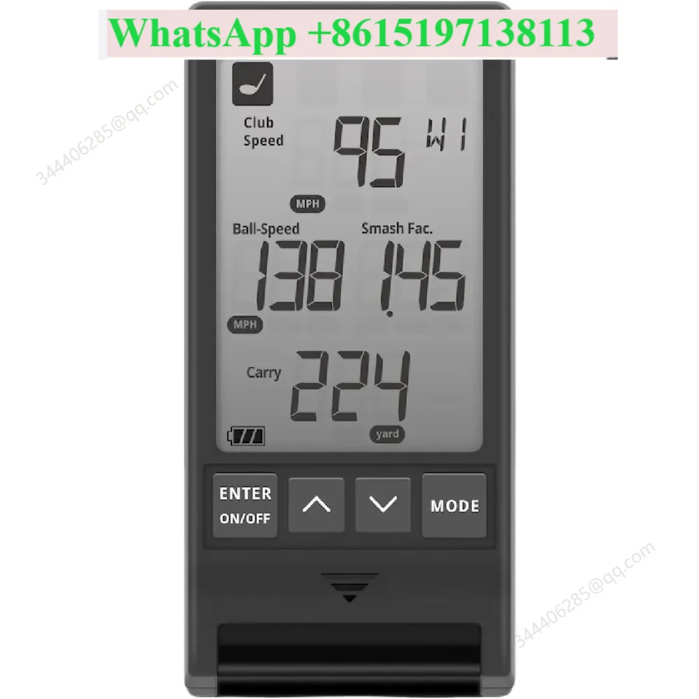 Portable Golf Launch Monitor Doppler Radar Club Ball Speed Smash Factor Carry Distance Swing Training