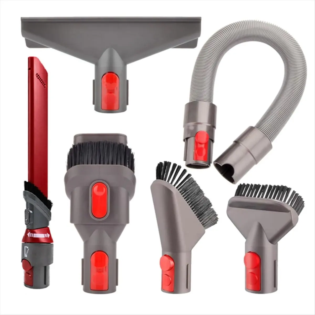 

Комплект насадок для V15 V12 V11 V10 V7 V8, аксессуары для беспроводного пылесоса, комплект сменных щеток, инструменты [BWASCLIM]