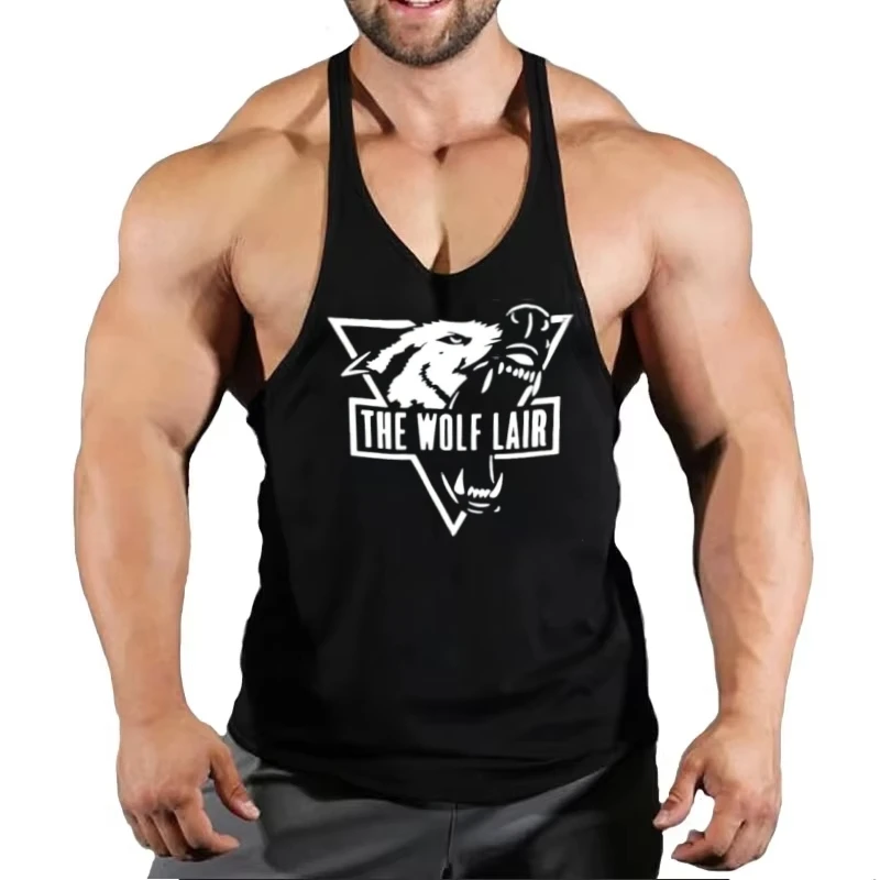 

Gym Bodybuilding Stringer Vest - Men's Fitness Sleeveless Running Shirt, Breathable Quick - Dry Vest for Workout Training