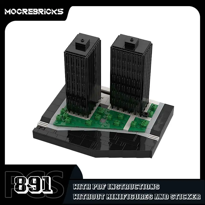 860-880 Lake Shore Drive Apartments Tower Architecture Model Building Blocks Bricks Assembly Toy Set Children's Christmas Gifts