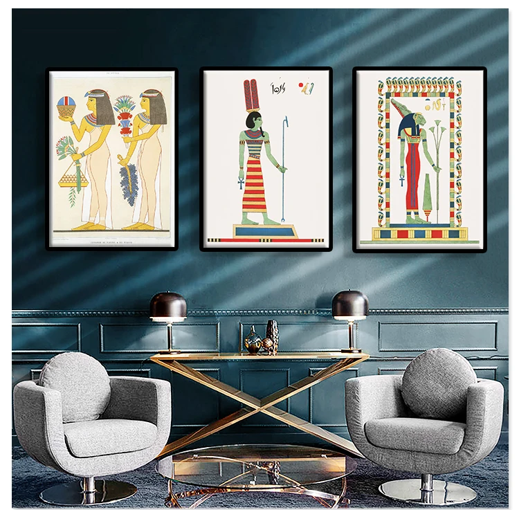 Posters and Prints of The Ancient Egyptian Pharaoh Civilization History School, Wall Art Pictures, Home Decoration Cuadros