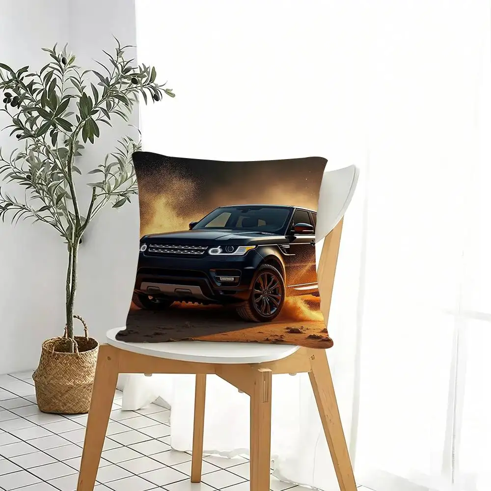 Range R- Roveres Sport Car  Square Double-Sided printed Pillow Case Bedroom Bedside Pillow Sofa Cushion Cover Gift