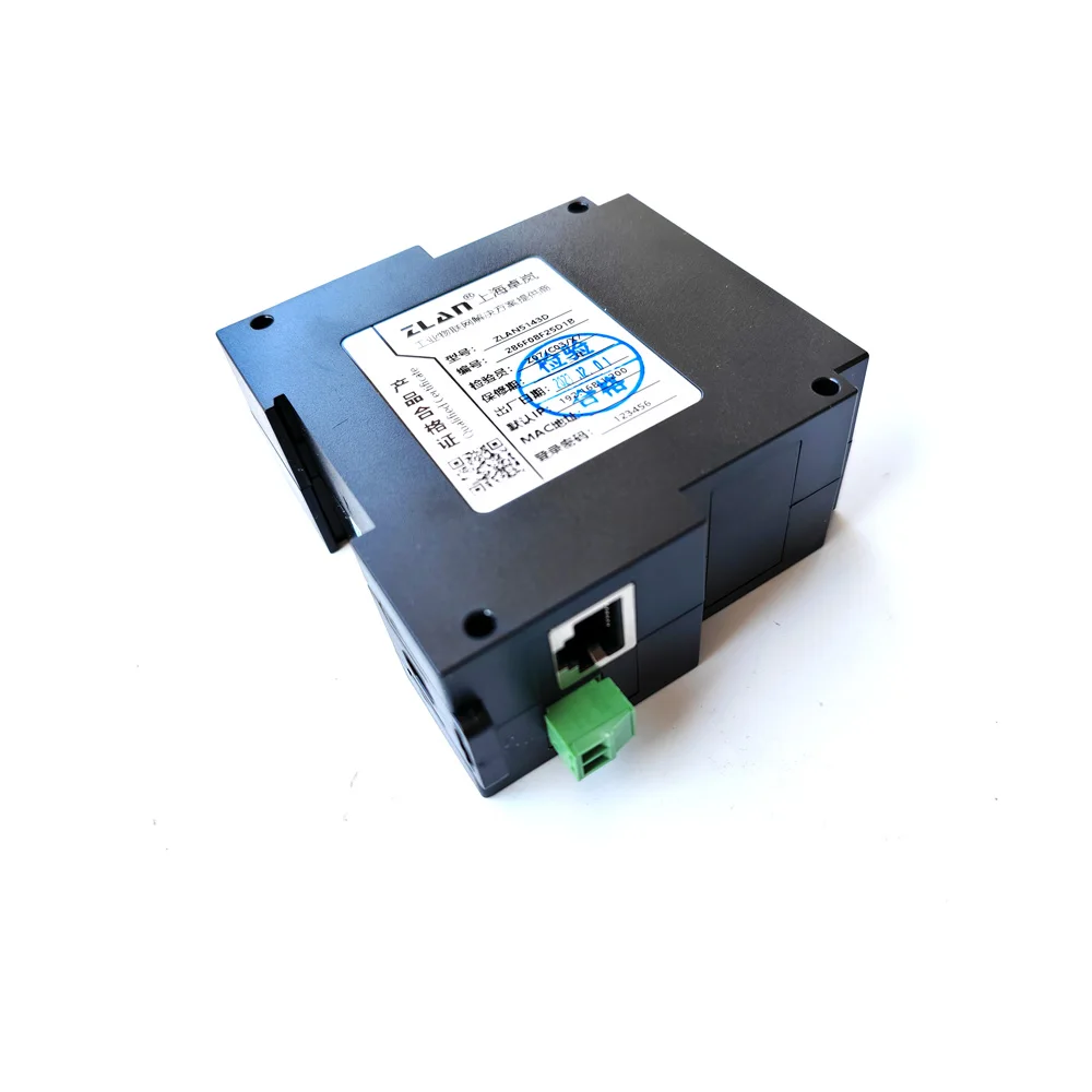 Zlan5143d Din Rail Rs485 Naar Ethernet Rj45 Converter Server Apparaat Modbus Rtu Tcp Gateway