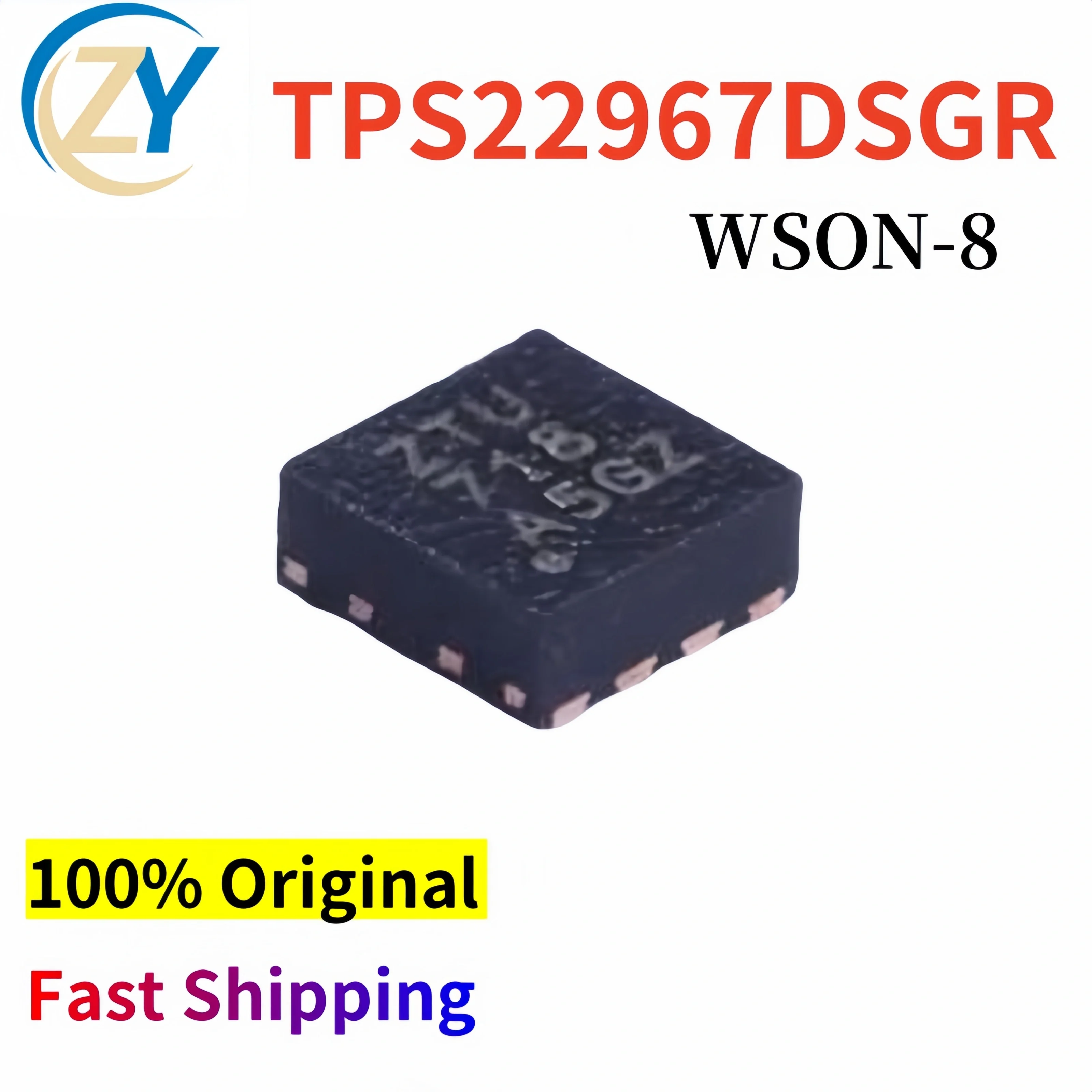 (5pcs) TPS22967 Switch ICs TPS22967DSGR WSON-8 800mV to 5.7V 100% Original New & In Stock