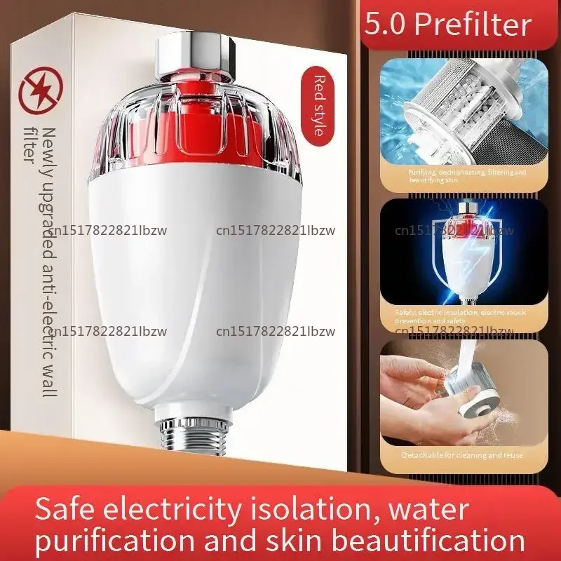 Water Heater Electric Wall Pre-filter No Replacement Core Wall Hanging Furnace Water Tap Water Dechlorination