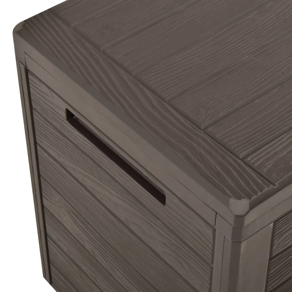 Outdoor Patio Storage Box Outside Garden Deck Cabinet Furniture Seating Brown 45.7