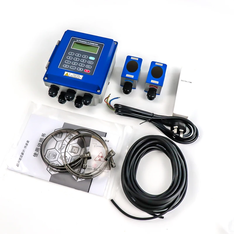 200 مللي متر 8 بوصة rs485 واي فاي مستودع الزيت مقياس التدفق بالموجات فوق الصوتية لمياه الصرف الصحي الساخن حمض الماء الجري زيت الطبخ المشروبات