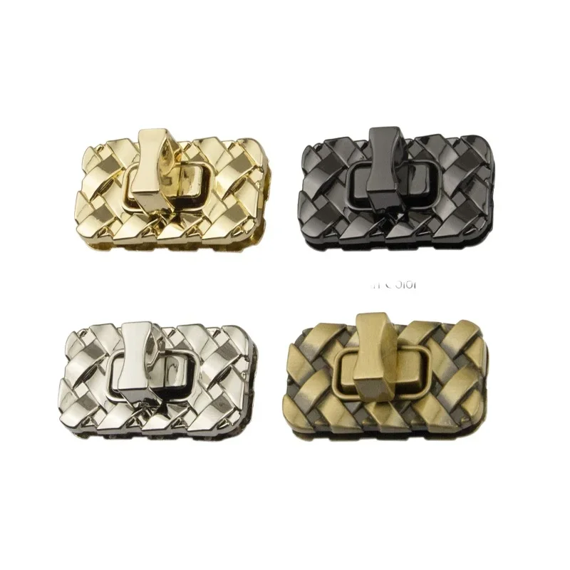 35*20mm Bag Hardware Accessories Handbag Rectangular Closure Buckle Locks Purse Twist Turn Lock