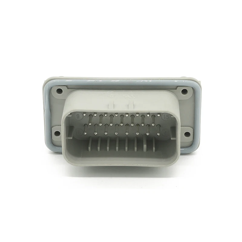 776087-4 المصنع مباشرة موصل مقاوم للماء للسيارات 23Pin 90 °   زاوية رمادية PCB جبل رأس