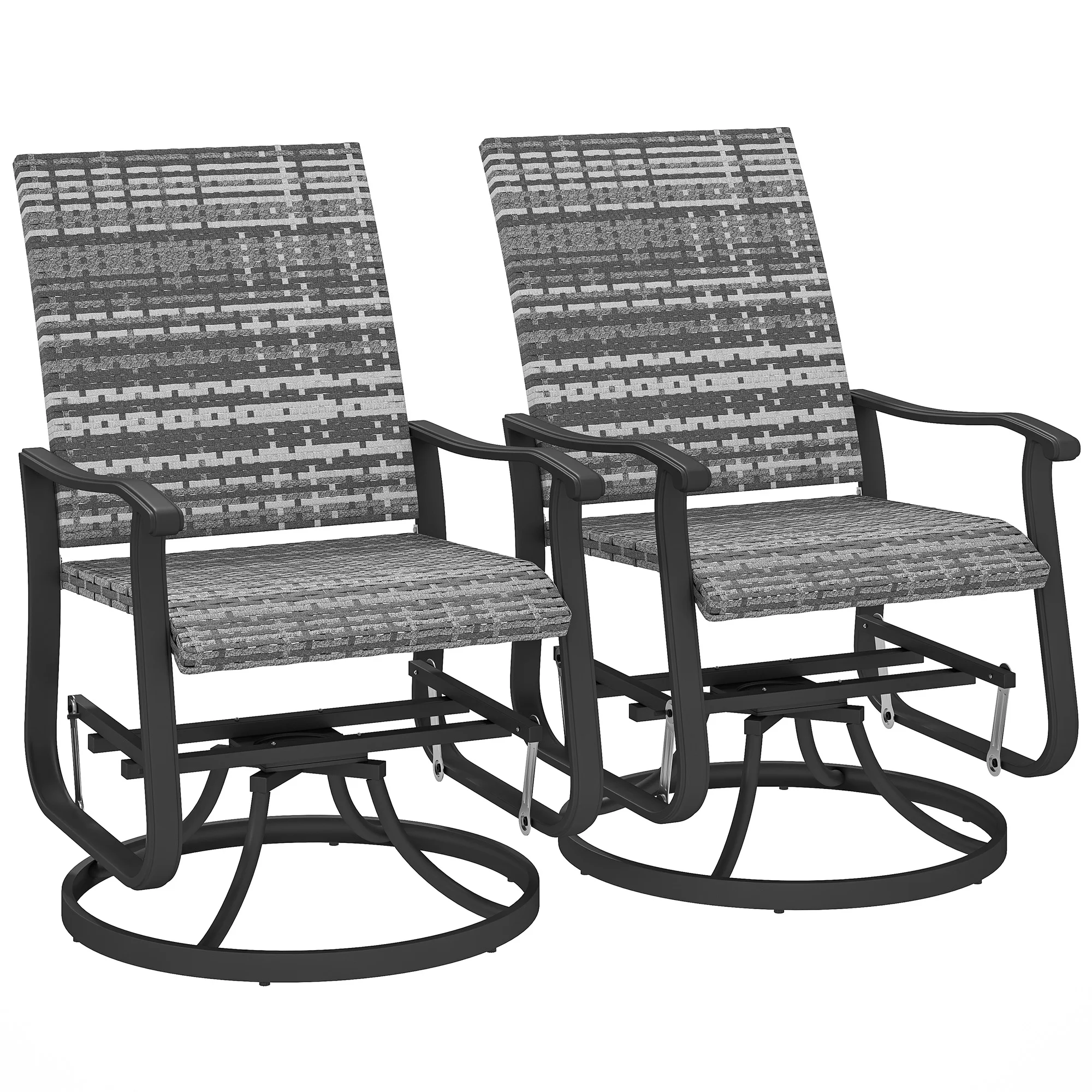 Outdoor Glider Chair Set of 2, - Outdoor Furniture Metal Chairs review and price