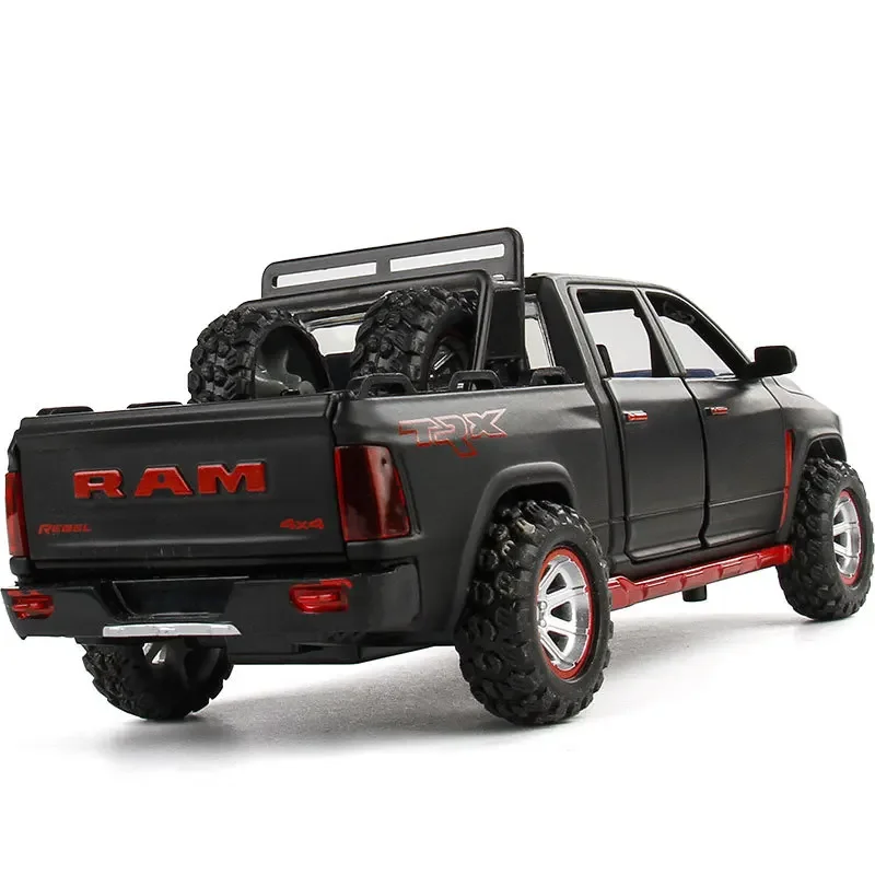 Simulation 1:32 Dodge Ram TRX Pickup Car Model With Sound And Light Collective Diecast Toy Vehicles Miniature Voiture Boy Gift