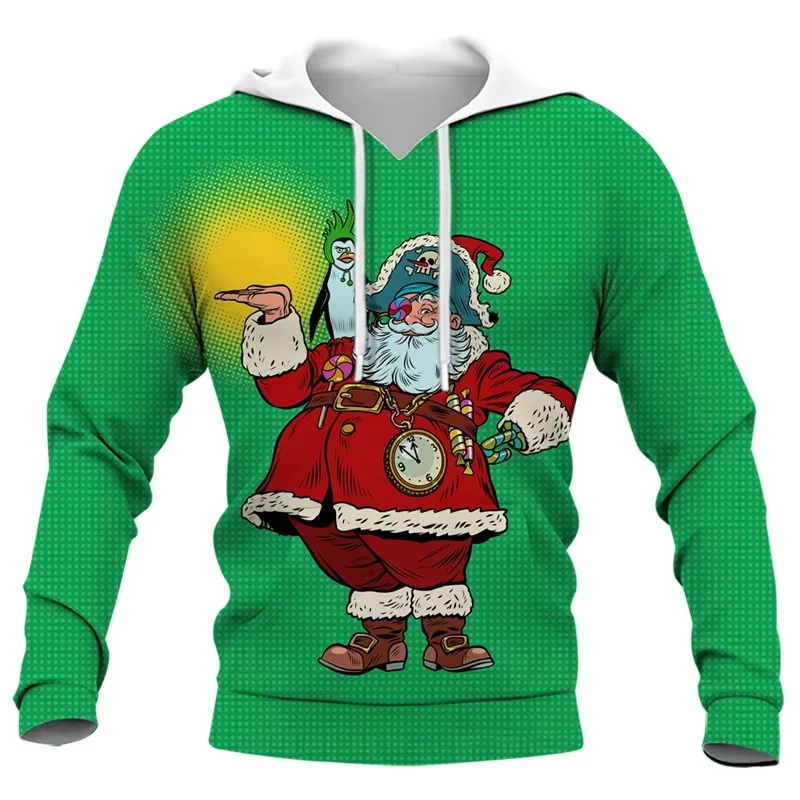 الخريف الرجال ثلاثية الأبعاد الطباعة الرجال هوديي عيد الميلاد هوديي المتضخم الرجعية عيد الميلاد هوديي ملابس للرجال النساء هوديي طفل هوديي