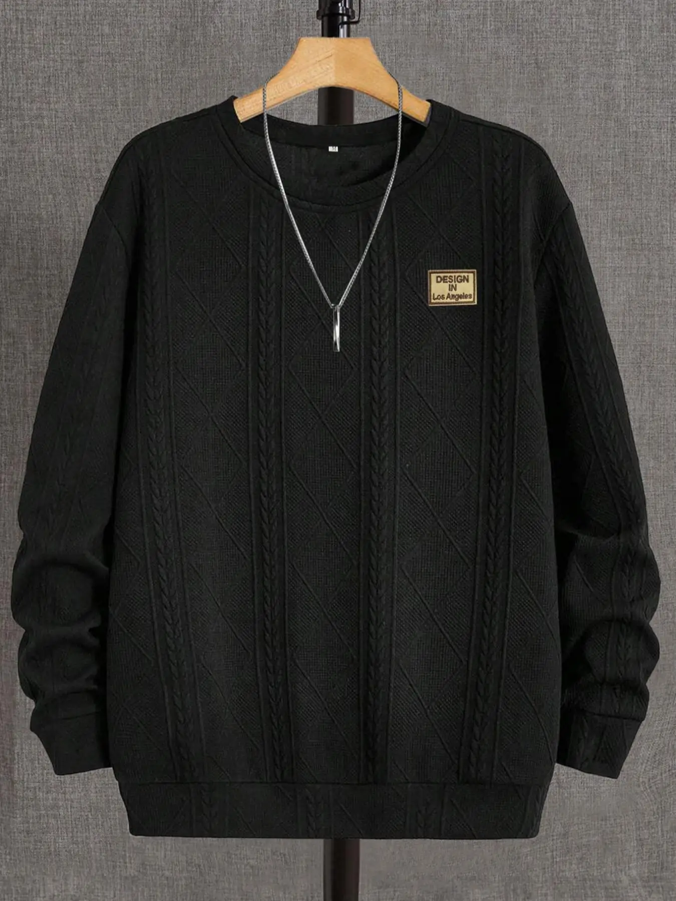Herren Mode Rundhals Casual Langarm-Sweatshirt Stylischer Pullover für Tägliches Tragen Komfortables und Trendiges Design – Detail 6