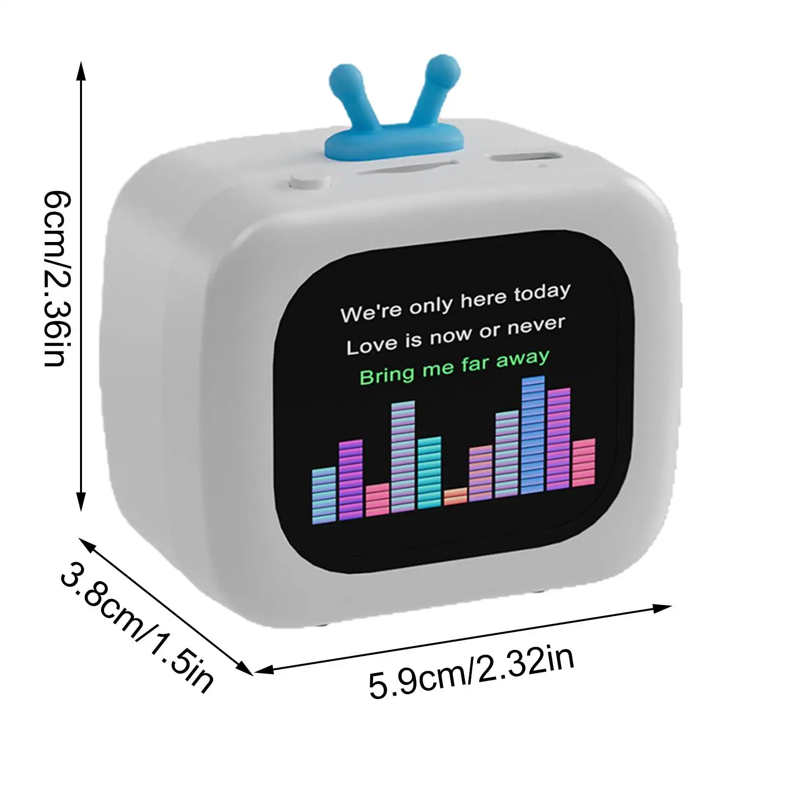 Динамик для путешествий, ТВ-образный уличный динамик, беспроводное многоцелевое аудиоустройство с сенсорным экраном для кемпинга, пляжа, колледжа, тренажерного зала, пешего туризма