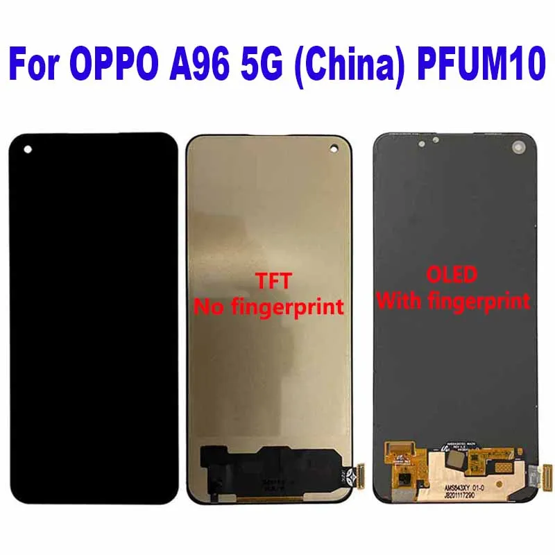 For OPPO A96 5G (China) PFUM10 LCD Display Touch Screen Digitizer Assembly For OPPO A96 5G PFUM10