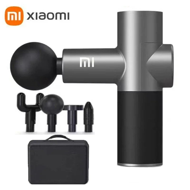 ปืนนวดขนาดเล็ก Xiaomi มอเตอร์ไร้แปรงถ่านเครื่องนวดผ่อนคลายเครื่องนวดบรรเทาอาการปวดกล้ามเนื้อ