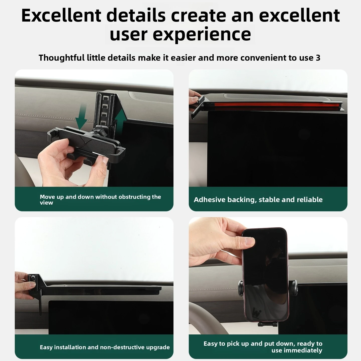 For Volkswagen ID. Era 9X Central control phone holder - car screen navigation gravity holder shockproof and stable