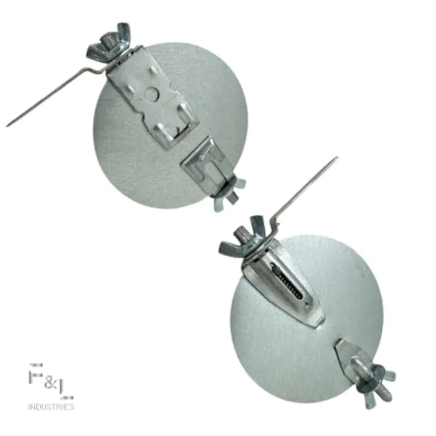 FandL Indutrie 04" Galvanized Duct Volume Damper with Quad Lever FLD04 Dule HVAC Airflow Control for Venting, Heating, Cooling view 6