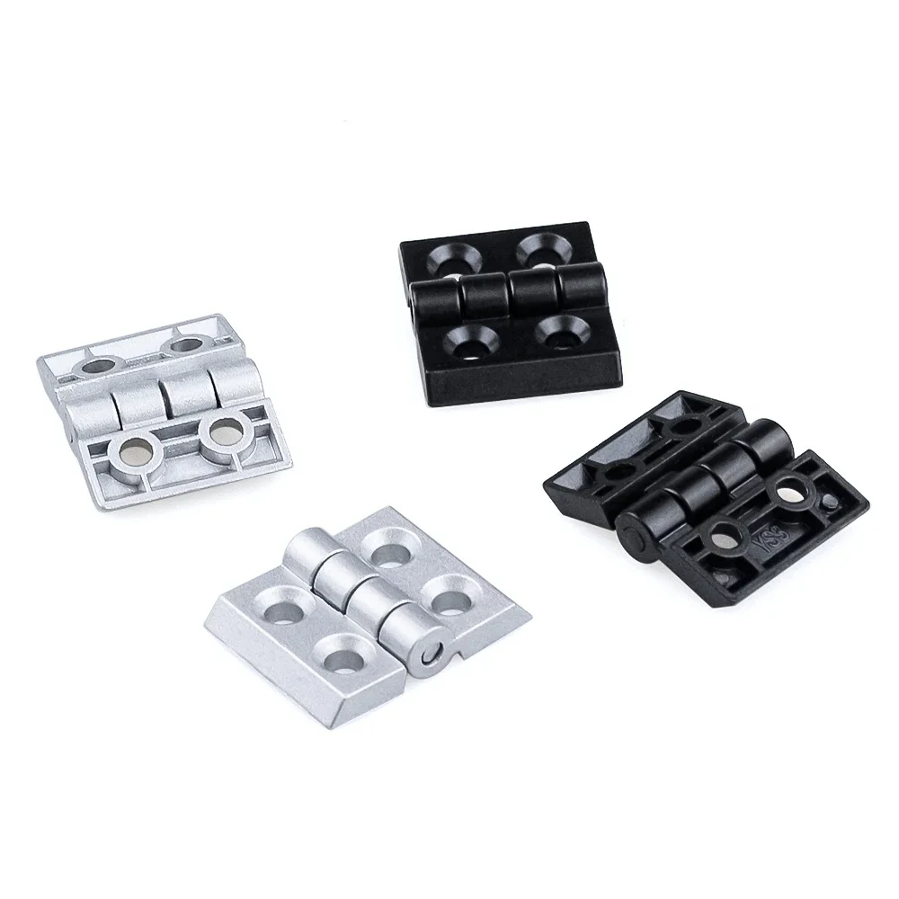 2020 3030 4040 4545 cerniera in lega di zinco per profilo in alluminio estrusione connettore cerniera porta cerniera di collegamento colore nero o nastro