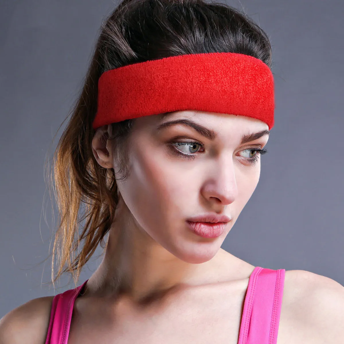 

Cloth Yoga Headband Adjustable Soft Breathable Cotton Hair Band for Women Spa Facial Makeup Wrap Fitness Running Sports