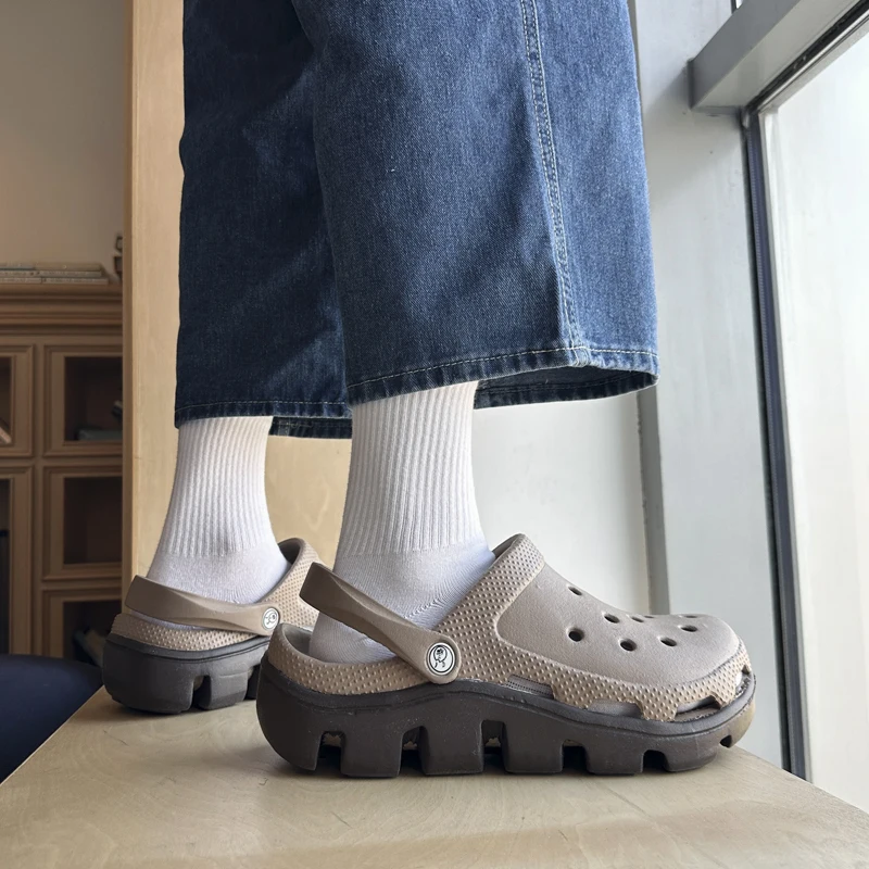 Men's Hole Garden Shoes 2024 New Summer Slippers Non Slip Couple's Sandals Thick Bottom Casual Beach Slippers For Women
