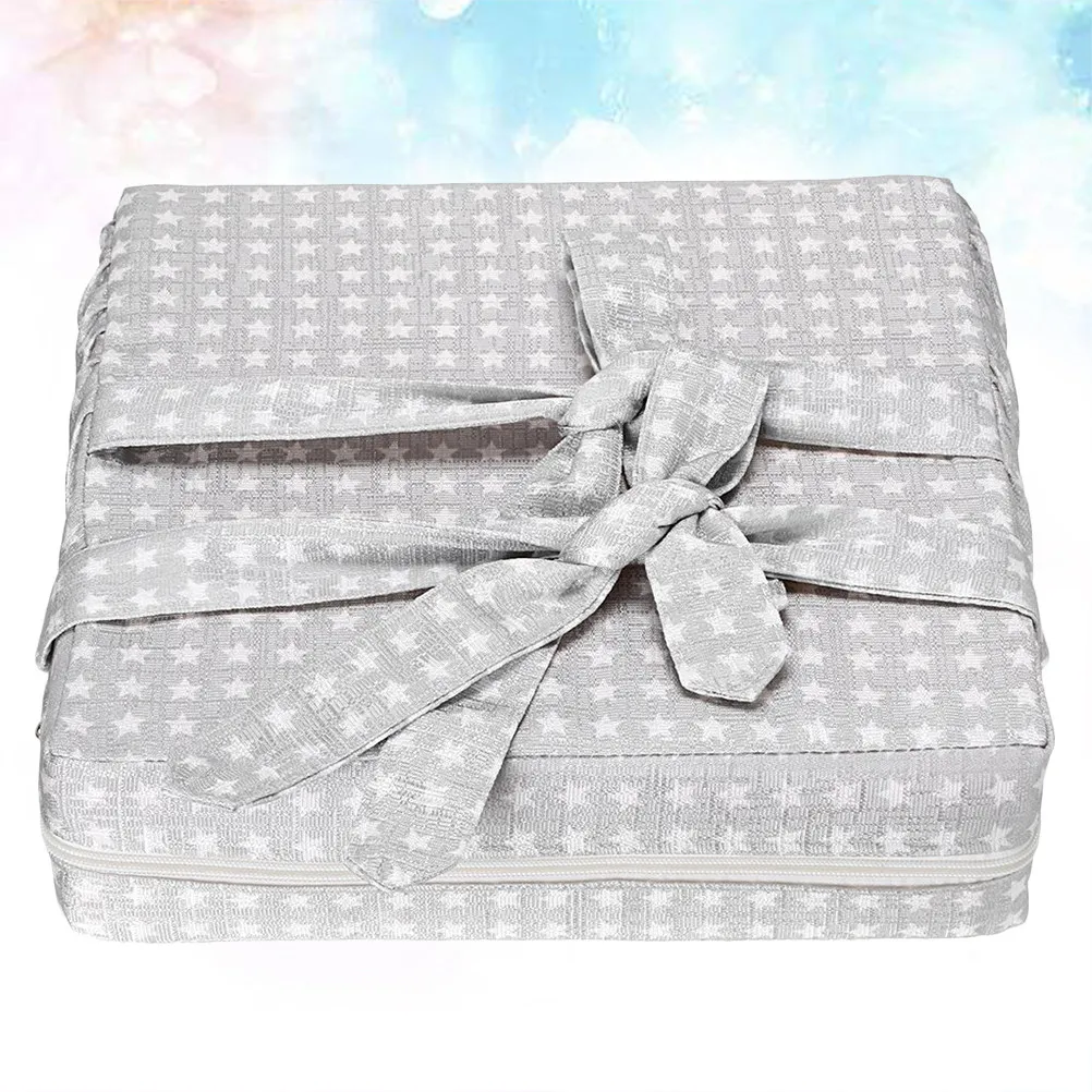 

Stars Design Kids Dining Cushion Lightweight Chair Heightening Pad For Home Restaurant Use Silver Children Seat Cushion