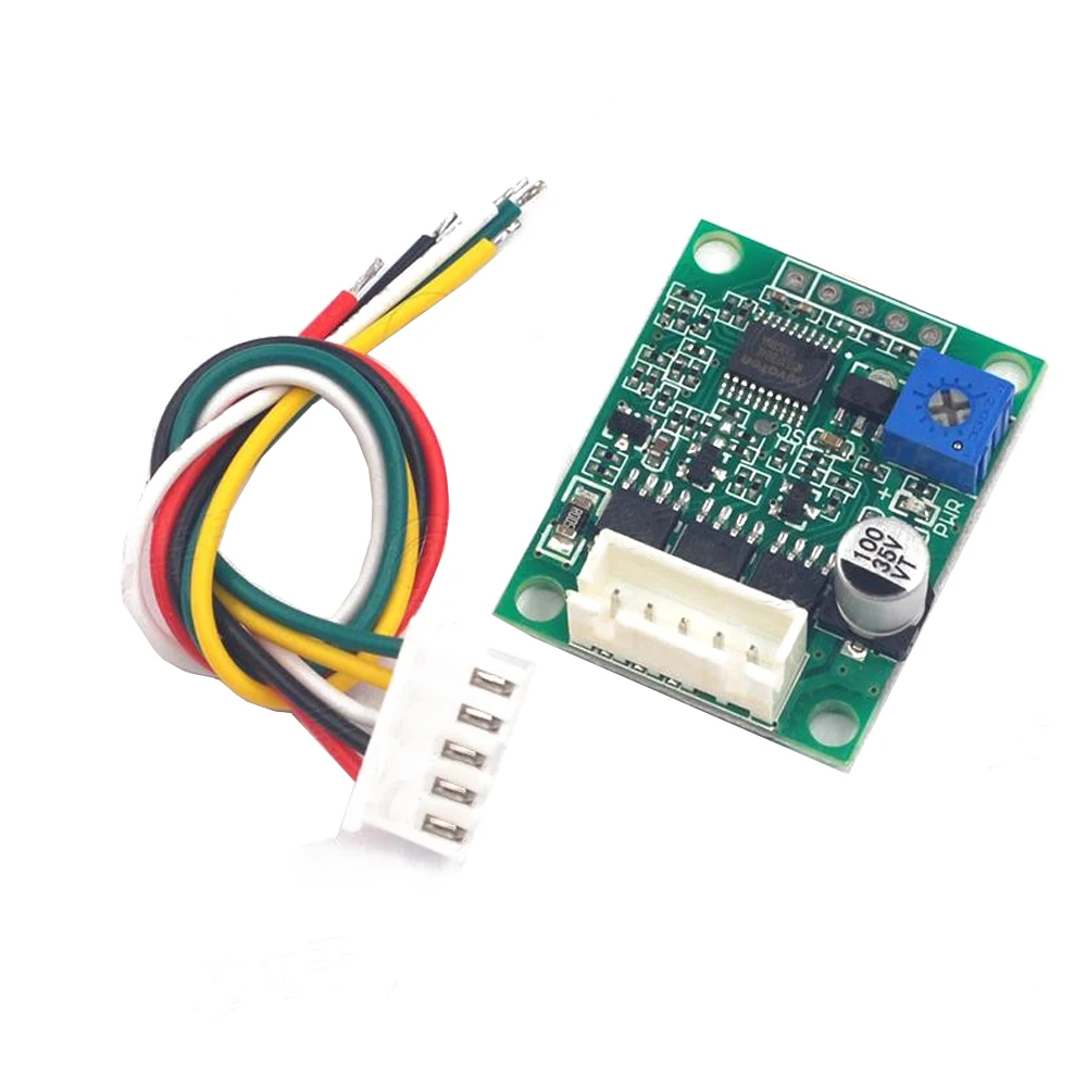 

60W Three-Phase Brushless Motor Speed Controller DC6-20V without Hall Effect BLDC Driver Board - Motor Speed Governor with Cable