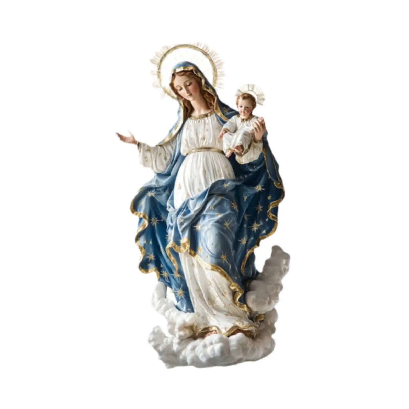 聖母マリアのアクリル置物,居間,屋内用の宗教像