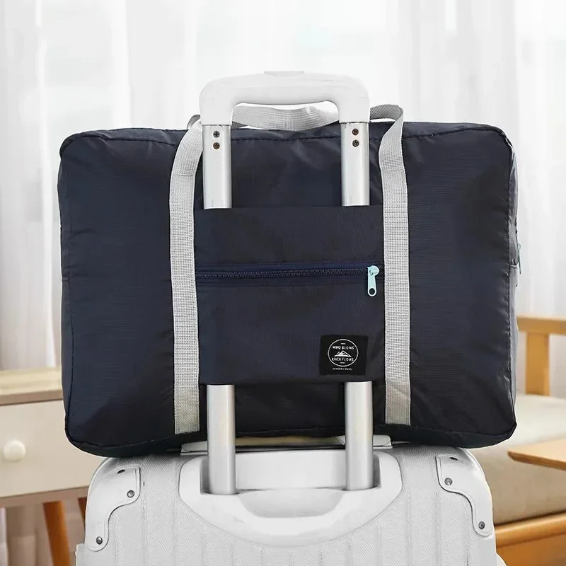 Bolsa de bagagem, sacola de viagem, bolsa de armazenamento de viagem, bolsa de ombro de grande capacidade, bolsa impermeável feminina
