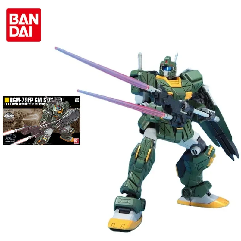 

Набор моделей Bandai Gundam аниме фигурка HGUC 1/144 RGM-79FP GM Striker Подлинная модель Gunpla фигурка игрушки для детей