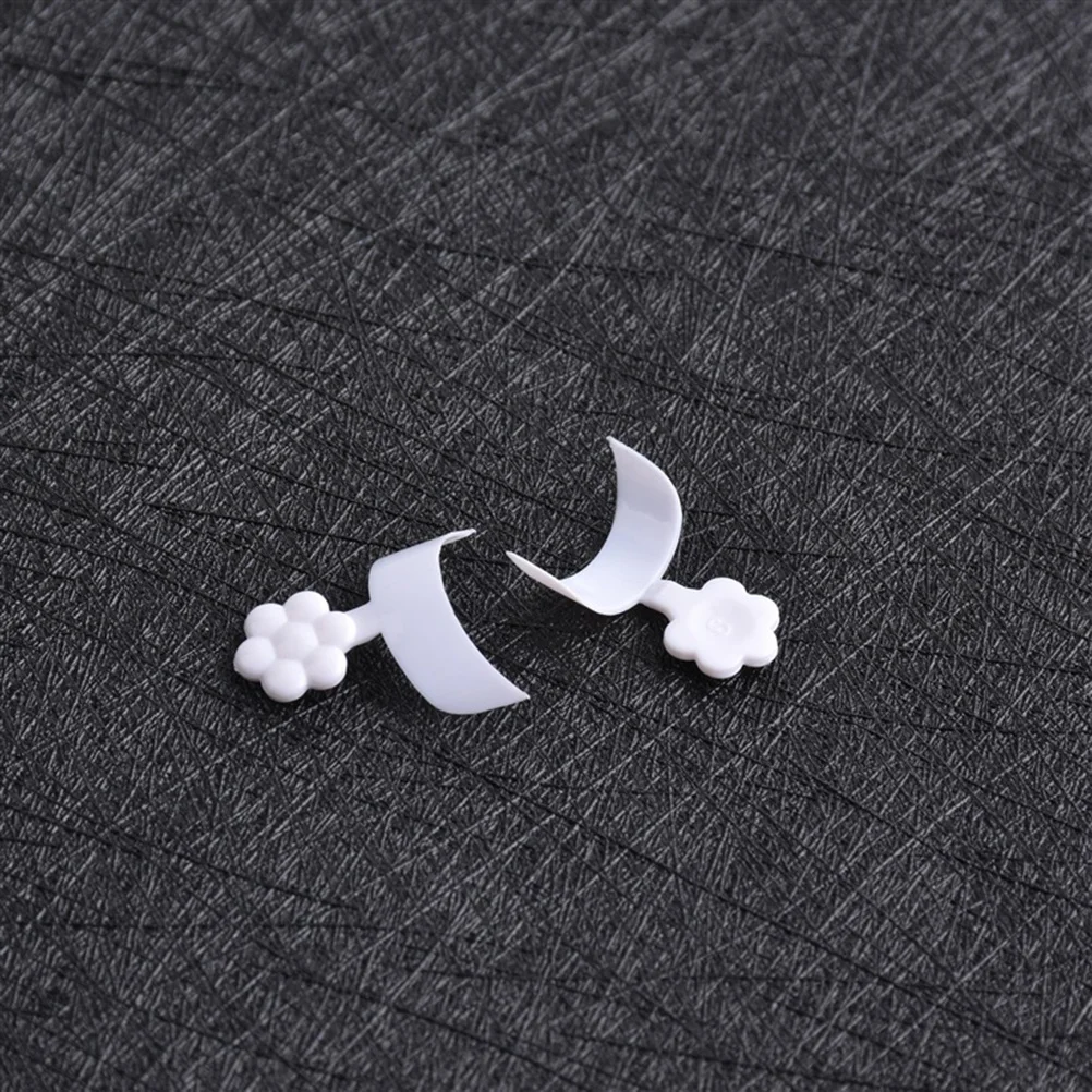 

500pcs Crescent Moon Tips White Artificial False Nails For Women Durable Abs Material Nail Art Extension Tools Fake Nail