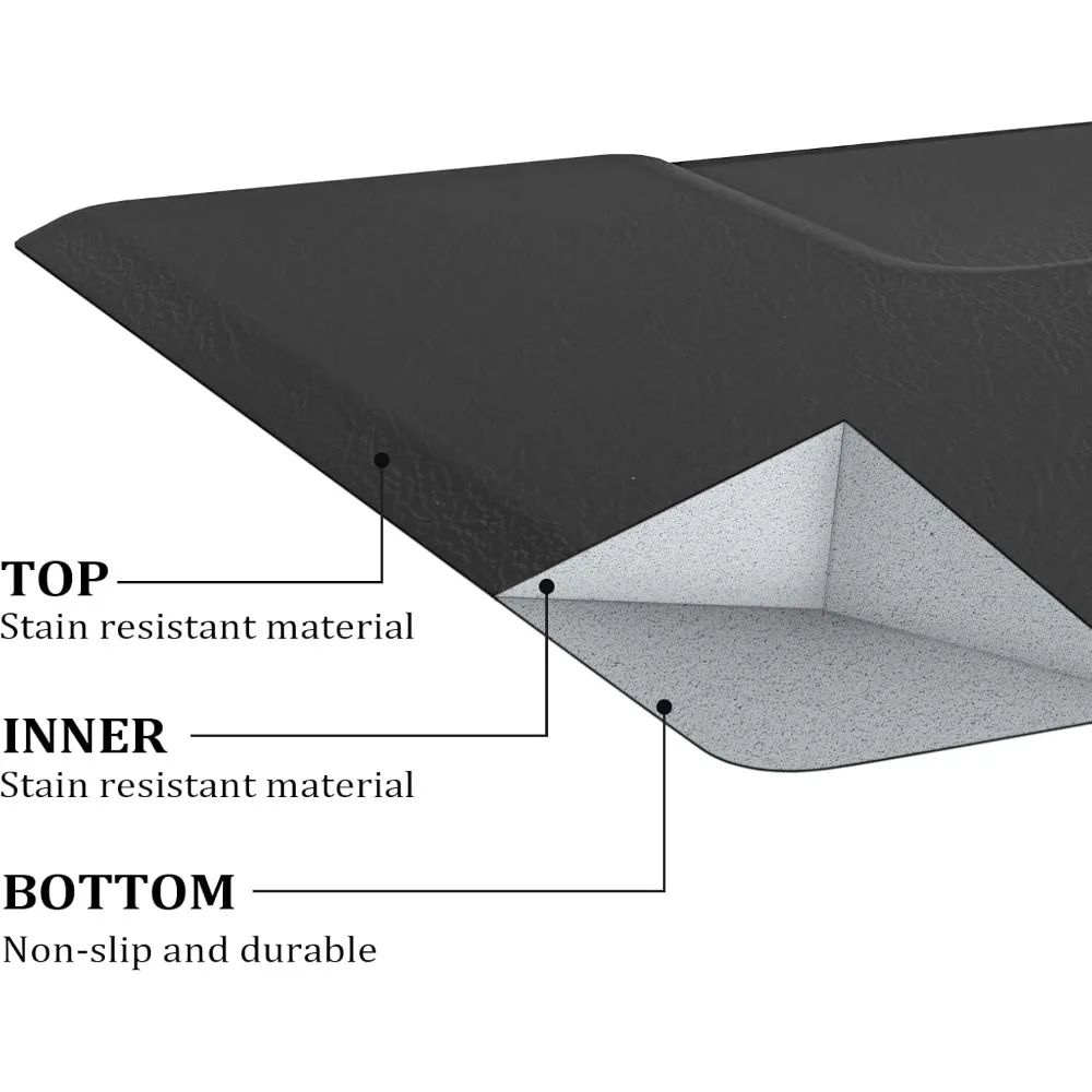 سجادة سميكة مضادة للتعب 3/4 بوصة لمصففي الشعر، سجادة أرضية 3 × 5 أقدام تحت كرسي الصالون، سجادة واقفة لصالونات الشعر